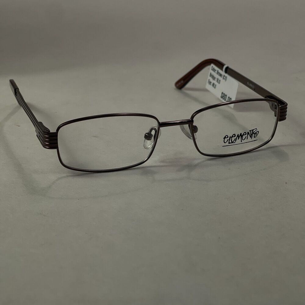 Elements Eyeglass Sunglass FRAMES ONLY 48-16-130 Europa Brown Gunmetal EL-256-C1